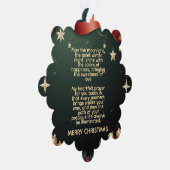 Elegant Christmas Frame Background with Gold Stars Ornament Karte (Rechts)