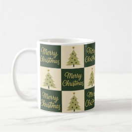 Elegant Christmas Gold & Green Design Kaffeetasse