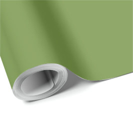 Elegant Christmas Green Solid  Geschenkpapier