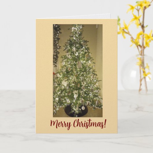 Elegant Christmas Greeting Card Karte (Gelbe Blume)