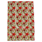 Elegant Christmas/Holiday Mittlere Geschenktüte (Rückseite)