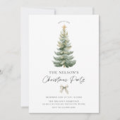 Elegant Christmas Holiday Party Invitation Einladung (Vorderseite)