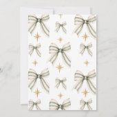 Elegant Christmas Holiday Party Invitation Einladung (Rückseite)