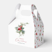 Elegant Christmas Holly Geschenkschachtel (Rückseite)