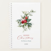 Elegant Christmas Holly Planer (Vorderseite)