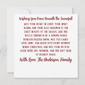 Elegant Christmas Horse with Winter Wreath Custom (Rückseite)