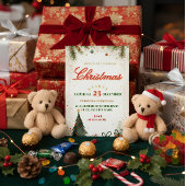 Elegant Christmas Invitation Folieneinladung