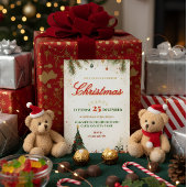 Elegant Christmas Invitation Folieneinladung