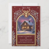 Elegant Christmas Invitation | Holiday Party Card Einladung (Vorderseite)