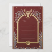 Elegant Christmas Invitation | Holiday Party Card Einladung (Rückseite)