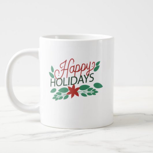 Elegant Christmas Mug – Classic Holiday Coffee & T Jumbo-Tasse (Links)