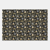 Elegant Christmas Night – Luxe Wrapping Paper Set Geschenkpapier Set (Vorderseite 3)