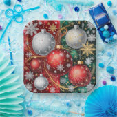 Elegant Christmas Ornament Pappteller (Party)