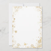 Elegant Christmas Ornament Prosecco Bridal Brunch Einladung (Rückseite)