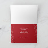 Elegant Christmas Palm Tree Holiday Karte (Innenseite)