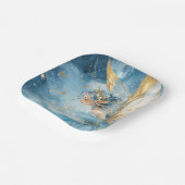 Elegant Christmas Paper Plates Pappteller (Gewinkelt)