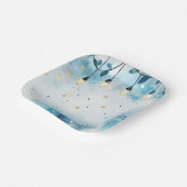 Elegant Christmas Paper Plates Pappteller (Gewinkelt)