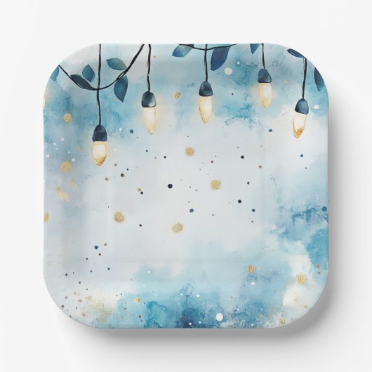 Elegant Christmas Paper Plates Pappteller (Vorderseite)