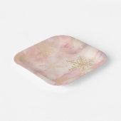 Elegant Christmas Paper Plates Pappteller (Gewinkelt)