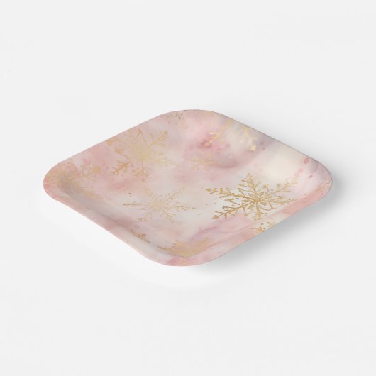 Elegant Christmas Paper Plates  Pappteller (Gewinkelt)