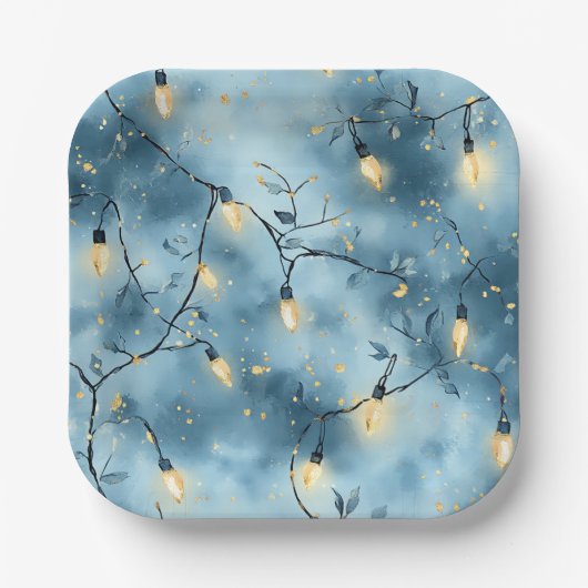 Elegant Christmas Paper Plates Pappteller (Vorderseite)