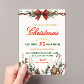 Elegant Christmas Party Invitation Acryleinladungen (Insitu (Handheld))