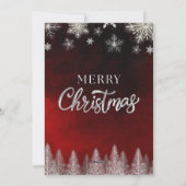 Elegant Christmas Party Invitation Einladung (Rückseite)