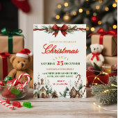 Elegant Christmas Party Invitation Folieneinladung