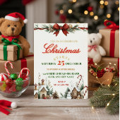 Elegant Christmas Party Invitation Folieneinladung