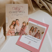 Elegant Christmas Photo Card Einladung
