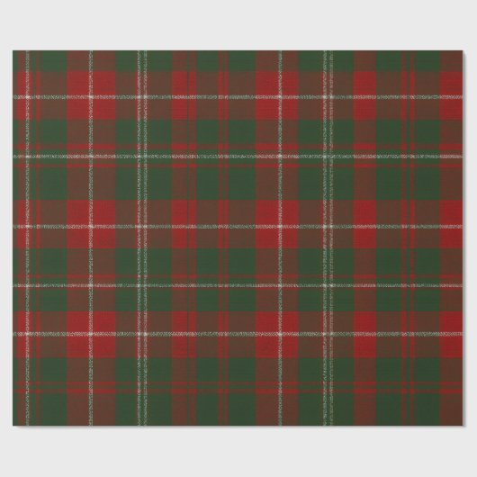 Elegant Christmas Plaid Geschenkpapier (Flach)