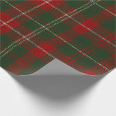 Elegant Christmas Plaid Geschenkpapier (Ecke)