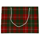 Elegant Christmas Plaid Große Geschenktüte (Vorderseite)