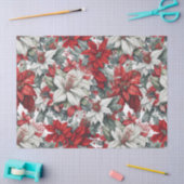 Elegant Christmas Pointsettias  Seidenpapier (Basteln)