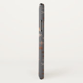 Elegant Christmas snowflake pattern rose gold Case-Mate iPhone Hülle (Hinten/Rechts)