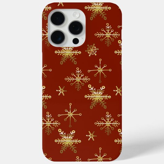 Elegant Christmas Star Red  Case-Mate iPhone Hülle (Rückseite)