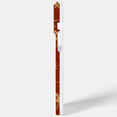 Elegant Christmas Star Red  Case-Mate iPhone Hülle (Rückseite / Links)