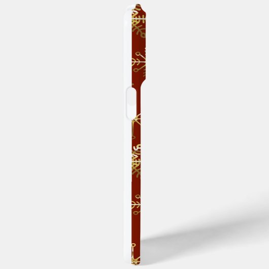 Elegant Christmas Star Red Case-Mate iPhone Hülle (Rückseite / Rechts)