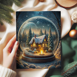 Elegant Christmas tissue paper scene wreath Seidenpapier