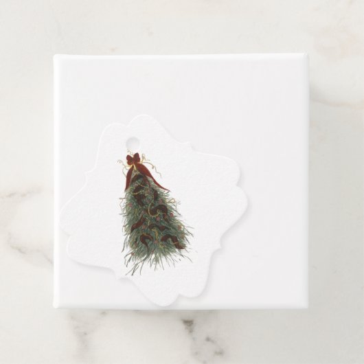 Elegant Christmas Tree Gift Tag Geschenkanhänger (Beispiel)