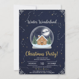 Elegant Christmas Tree Holiday Party Invitation Einladung