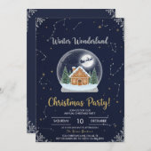 Elegant Christmas Tree Holiday Party Invitation Einladung (Vorne/Hinten)