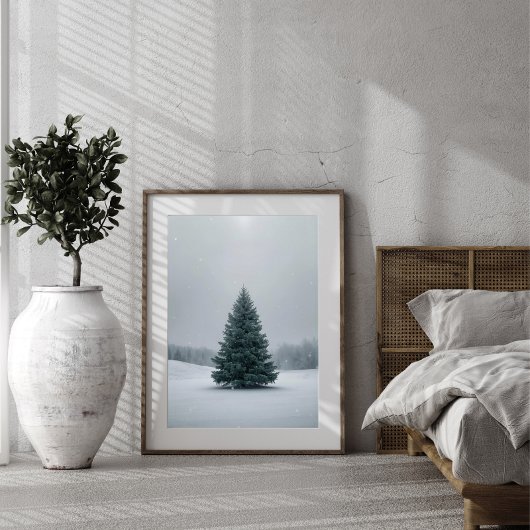 Elegant Christmas Tree Poster