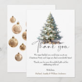 Elegant Christmas Trees – Holiday Season Dankeskarte (Vorne/Hinten)