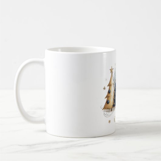 Elegant Christmas Trees – Holiday Season Design Kaffeetasse (Links)