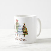 Elegant Christmas Trees – Holiday Season Design Kaffeetasse (VorderseiteRechts)