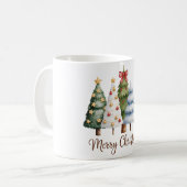 Elegant Christmas Trees – Holiday Season Design Kaffeetasse (Vorderseite Links)