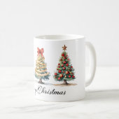 Elegant Christmas Trees – Holiday Season Kaffeetasse (VorderseiteRechts)