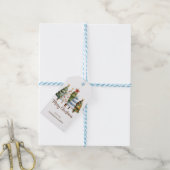 Elegant Christmas Trees Holiday Season Mini Geschenkanhänger (Mit Garn)