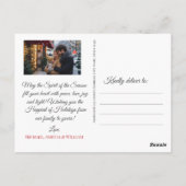 Elegant Christmas Trees Holiday Season Postkarte (Rückseite)